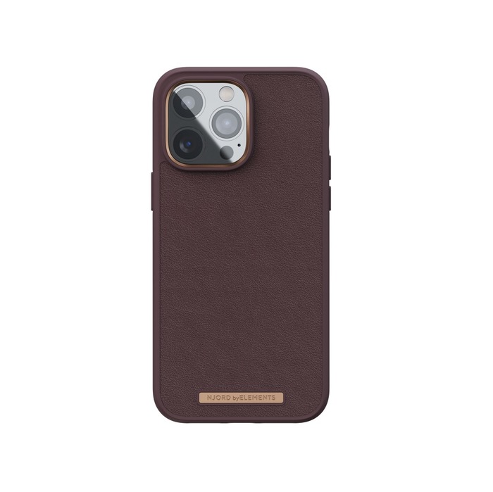 Image 2 NJORD COQUE CUIR VERITABLE IPHONE 14 PRO MAX MARRON 8720574621662 NA44GL05 big
