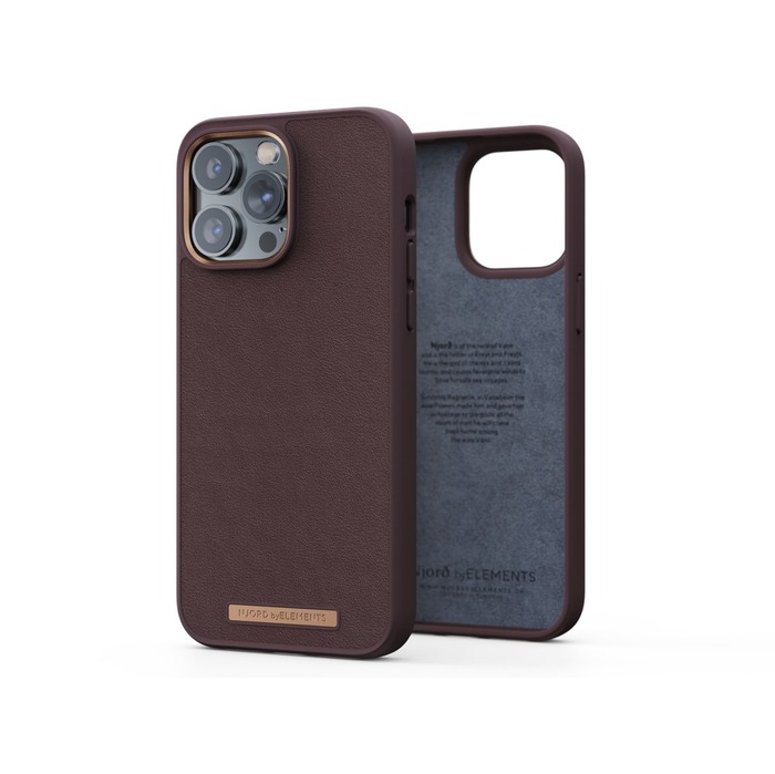 Image 1 NJORD COQUE CUIR VERITABLE IPHONE 14 PRO MAX MARRON 8720574621662 NA44GL05 big