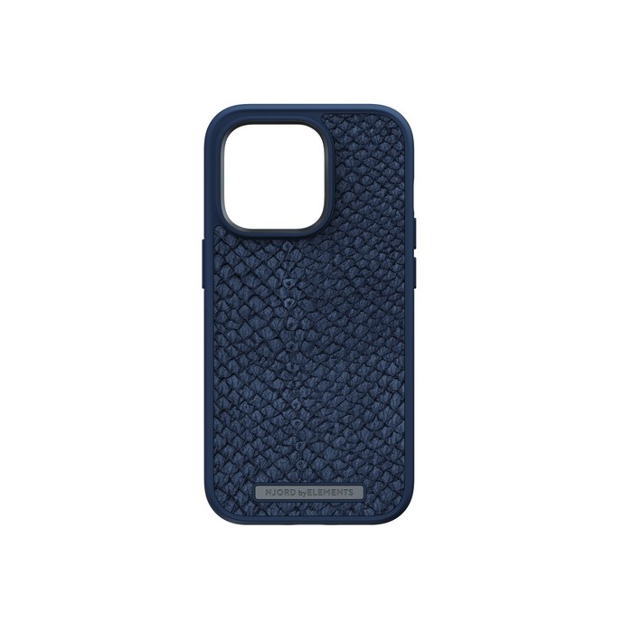 Image 3 NJORD COQUE MAGSAFE CUIR DE SAUMON IPHONE 14 PRO BLEU 8720574621136 NA43SL01 big