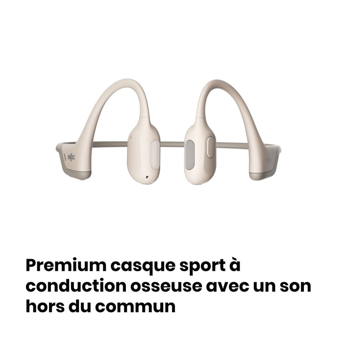 Image 2 CASQUE BT CONDUCTION OSSEUSE OPEN RUN PRO BEIGE 0850033806342 S810BG big
