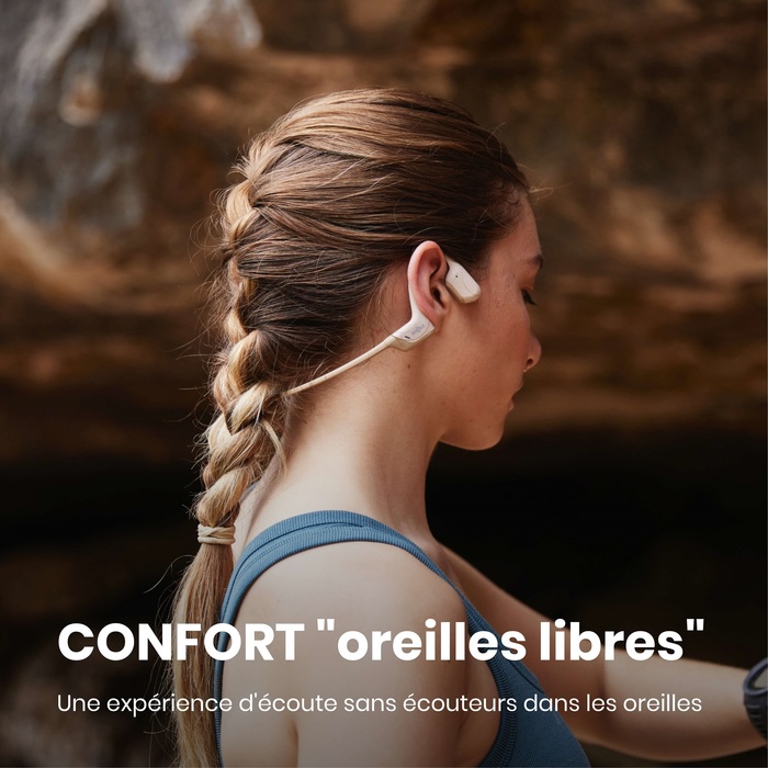Image 4 CASQUE BT CONDUCTION OSSEUSE OPEN RUN PRO BEIGE 0850033806342 S810BG big
