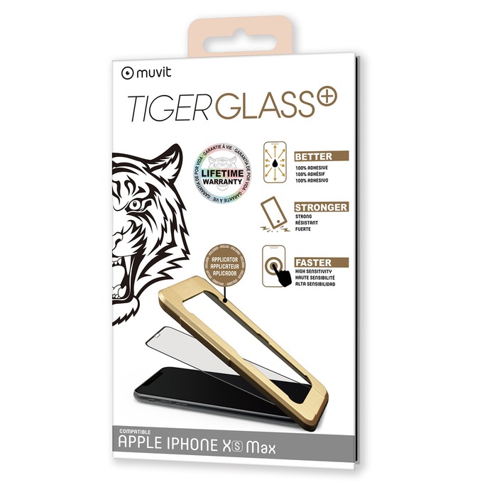 TIGER GLASS PLUS VERRE TREMPE RECYCLE IPHONE 15 : ascendeo grossiste Films  de protection