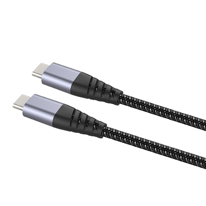 Câble Ultra-renforcé USB C/USB C 2m 3A Garanti à vie Gris - 100% Plastique  recyclé Force Power - Force Power