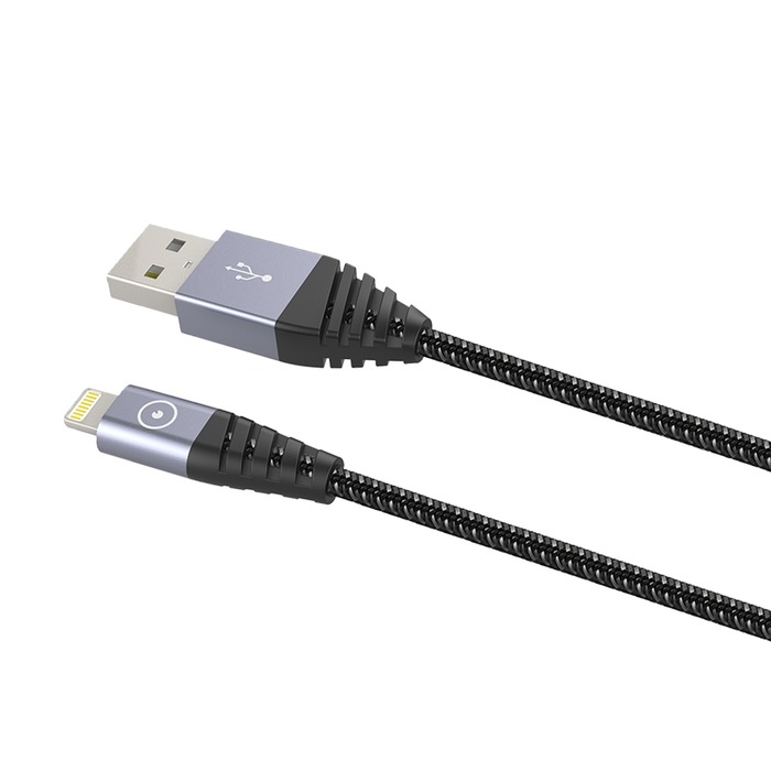 CABLE USB-A LIGHTNING 1,2M PLASTIQUE RECYCLE BLANC : ascendeo grossiste  Câbles