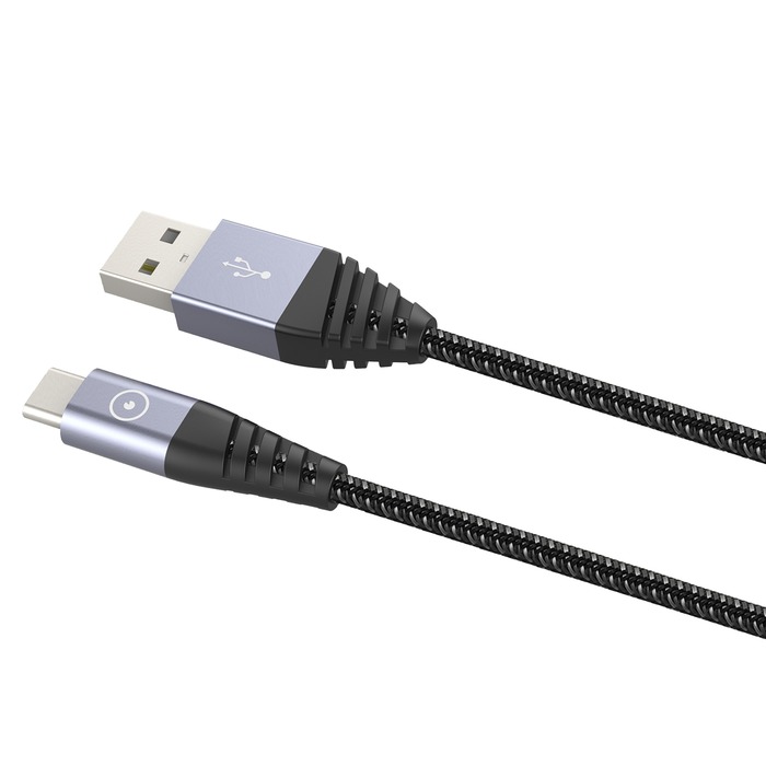 Lot câble chargeur USB-C nylon ultra résistant 1,80€