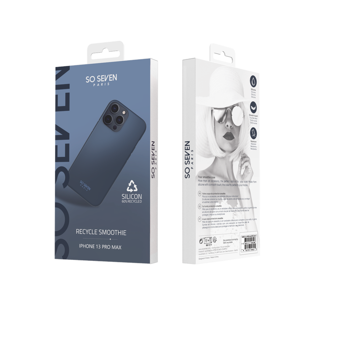 Image 2 COQUE SMOOTHIE RECYCLE BLEU IPHONE 13 PRO MAX 3663111158298 SSBKC0516 big