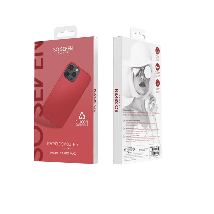 Image 2 COQUE SMOOTHIE RECYCLE ROUGE IPHONE 13 PRO MAX 3663111158335 SSBKC0520 big