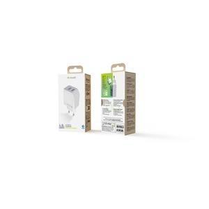 Image secondaire de Chargeur Secteur Muvit 2 Ports USB 24W Blanc