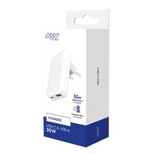 Image secondaire de Chargeur Secteur MyWay 30W USB-C et USB-A Blanc