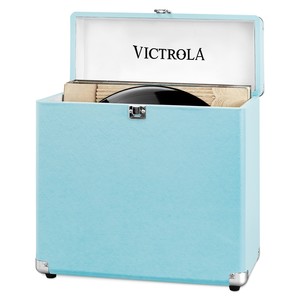 VALISE A VINYLES RANGE/TRANSPORTE 30+ ALBUMS TURQUOISE