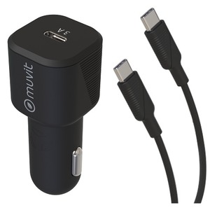 PACK CHARGEUR SECTEUR 12W + CABLE USB-A USB-C BLANC : ascendeo grossiste  Packs chargeur
