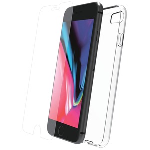 STARTER PACK COQUE SOUPLE + VERRE TREMPE IPHONE SE/8/7/6