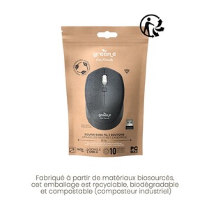 SOURIS OPTIQUE SS FIL 2,4 GHZ MAC/PC NOIRE