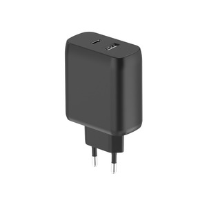 CHARGEUR SECTEUR GAN 45W USB-C USB-A NOIR