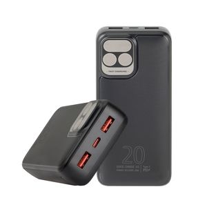 VA2521 POWERBANK 20000 MAH 1 TYPEC 2 USBA