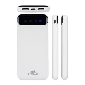 POWERBANK 10000 MAH ECRAN LCD BLANC
