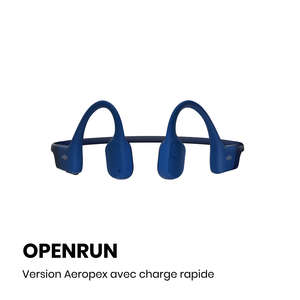 CASQUE BT CONDUCTION OSSEUSE OPENRUN CHARGEUR USBC BLEU