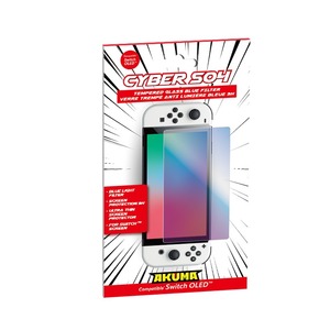 VERRE TREMPE FILTRE BLEU CYBER S04 POUR SWITCH OLED