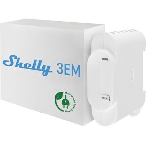 Shelly - Compteur d'énergie connecté Wi-Fi - Contrôle bidirectionnel - 3 canaux (120A chacun) - Alexa & Google Home - iOS Android