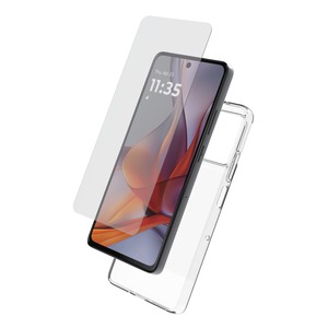 STARTER PACK COQUE SOUPLE + VERRE TREMPE MOTOROLA G75