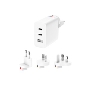 CHARGEUR SECTEUR MONDE EU/US/UK/AUS 30W 2 USB-C USB-A