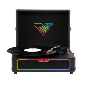 PLATINE VINYLES GLOW FORMAT VALISE AVEC 18 MODES DE LEDS