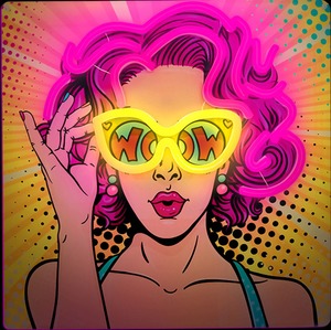 NEON LED POP ART FEMME USBA 2M VARIATEUR INTERGRE