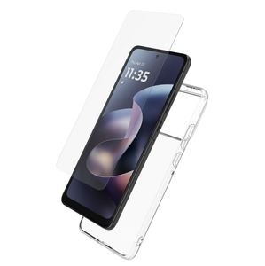 STARTER PACK COQUE SOUPLE + VERRE TREMPE 3D MOTOROLA EDGE 70