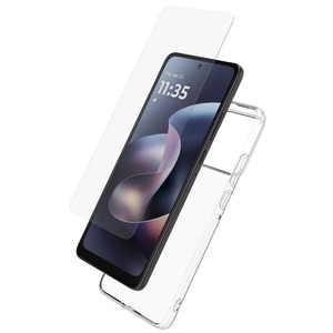 STARTER PACK COQUE SOUPLE + VERRE TREMPE 3D MOTOROLA EDGE 70