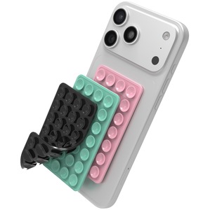 PACK 3 VENTOUSES UNIVERSELLES NOIR/ROSE POUDRE/VERT MENTHE