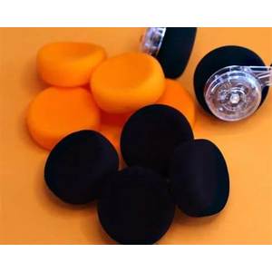 MONDO COUSSINETS RECHANGE X4 POUR CASQUE FREESTYLE NOIR ET ORANGE