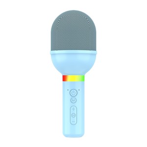MICROPHONE SANS FIL KARAOKE BLEU