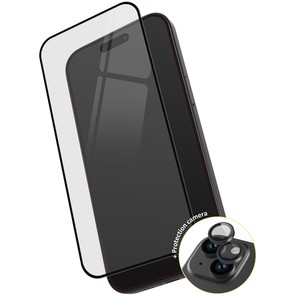 TIGER GLASS PRO PACK VERRE TREMPE + CAMERA RING IPHONE 15