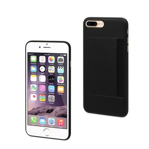 BLACK CARD CASE WITH 1 CARD HOLDER FOR APPLE IPHONE 7/7S PLUS