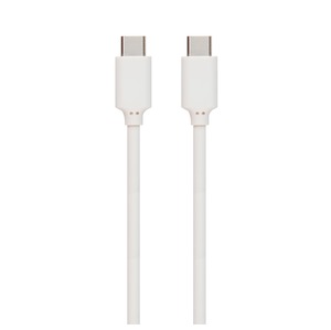 WHITE CABLE TYPE C C TO TYPE C 0.7 M 3A DATA 10G