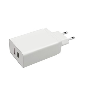 SPRING TRAVEL CHARGER USB TYPE C + USB A 3A WHITE