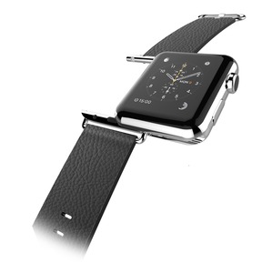 LUX BAND BLACK LEATHER 38MM FOR APPLE WATCH