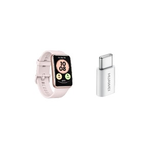KIT HUAWEI WATCH FIT NEW PINK + ADAPTER C 5V2A AMZ