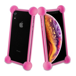 COQUE BUMPER UNIVERSELLE PINK TAILLE 55''