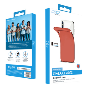 MYWAY COQUE COLORED TPU ROUGE SAMSUNG GALAXY A02S