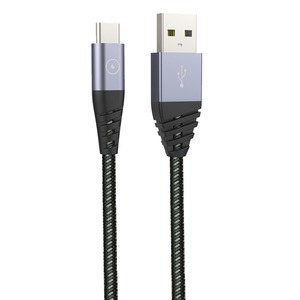 TIGER ULTRA RESISTANT CABLE TYPE C 2M 3A GREY