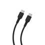 Muvit For Change CABLE USB-C USB-C 1,2M PLASTIQUE RECYCLE NOIR