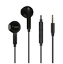 Muvit For Change ECOUTEURS JACK 3.5MM PLASTIQUE RECYCLE NOIR