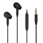 Muvit For Change ECOUTEURS INTRA JACK 3.5MM PLASTIQUE RECYCLE NOIR