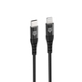 Tiger Lite TIGER POWER LITE CABLE RENFORCE USB-C LIGHTNING 1,2M NOIR