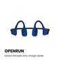 Shokz CASQUE BT CONDUCTION OSSEUSE OPENRUN CHARGEUR USBC BLEU