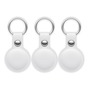 MiLi by Muvit PACK 3 MITAG TRACKER PORTE-CLES SIMILI CUIR BLANC