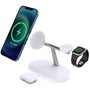 MyWay CHARGEUR SANS FIL STAND 3 EN 1 MAGSAFE BLANC
