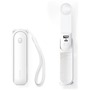 JISULIFE VENTILATEUR PORTATIF RECHARGEABLE 4000MAH FAN 8 PLUS BLANC