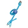 Muvit Life BLUE DUAL MICRO USB CABLE CHARGE 2A 0.35M